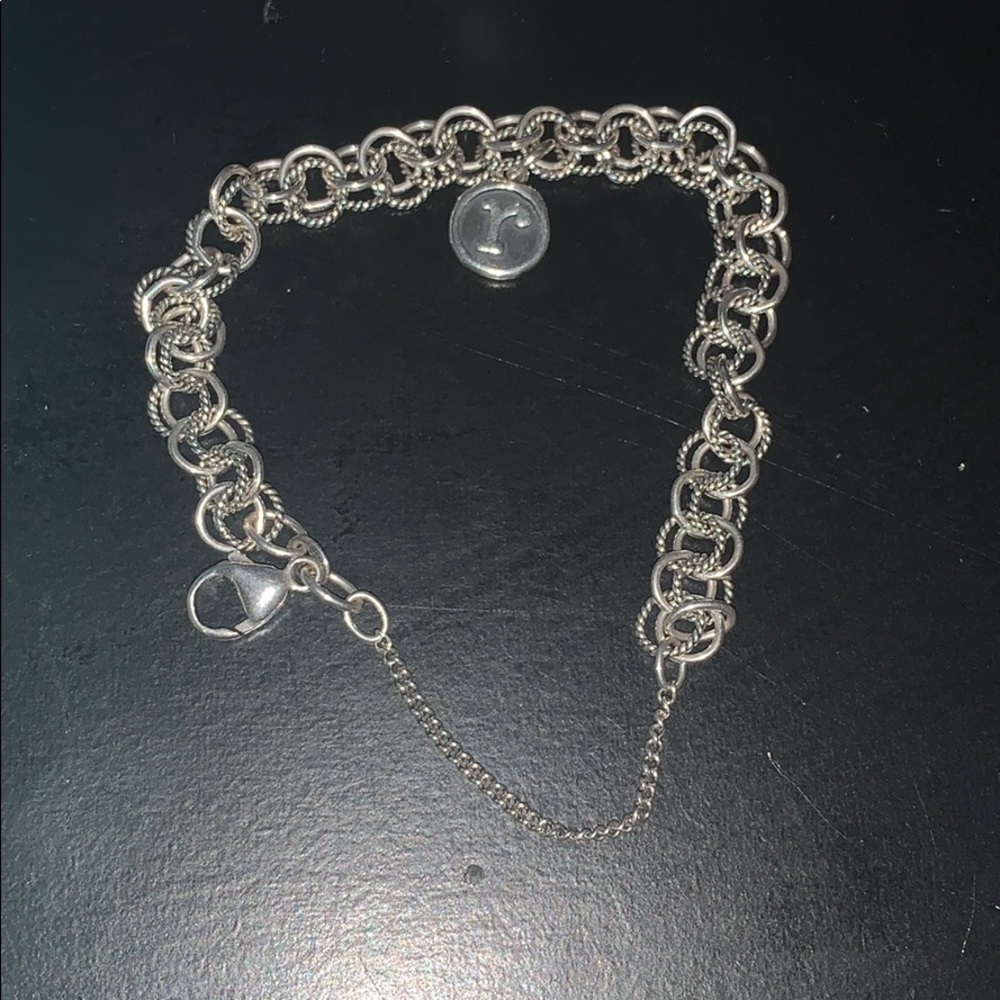 james avery “r” charm bracelet